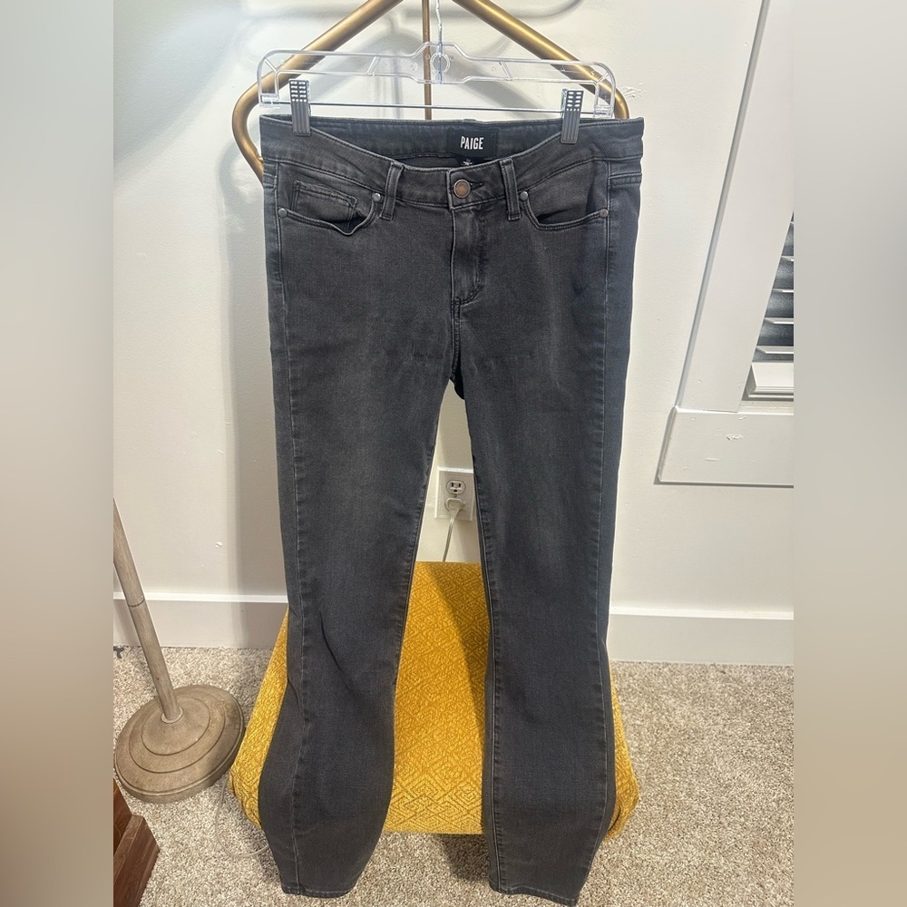 PAIGE Women's Faded Black Verduga Ankle Jeans Women’s Size 30 EUC